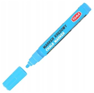 Marker kredowy niebieski pastelowy okrągła końcówka 4,5 mm Toma