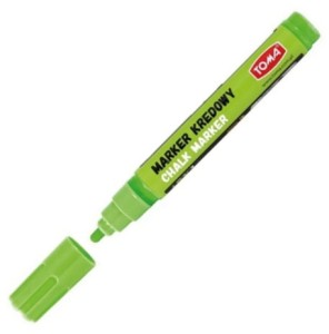 Marker kredowy zielony okrągła końcówka 4,5 mm Toma