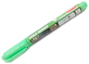Marker kredowy zielony cienki 1,5 mm z klipsem Toma