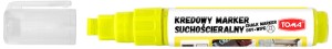 Marker kredowy żółty 5x8 mm ścieralny na sucho Toma