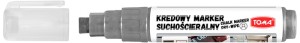 Marker kredowy srebrny 5x8 mm ścieralny na sucho Toma