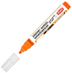 Marker kredowy pomarańczowy 4,5 mm ścieralny na sucho Toma