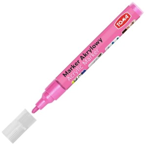Marker akrylowy różowy z farbą 2,5 mm Toma