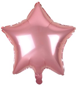 Balon foliowy Gwiazda różowa jasna 44 cm, GoDan