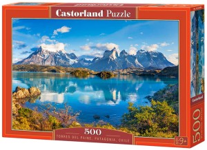 Puzzle 500 elementów Góry Torres Del Paine Patagonia Chile, Castorland
