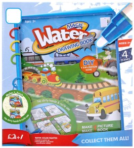 Malowanka Wodna z pisakiem Pojazdy Askato