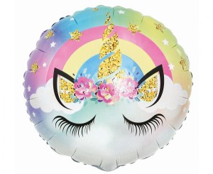 Balon foliowy Pastelowy Jednorożec 36 cm, GoDan