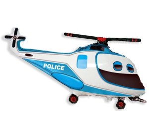 Balon foliowy Helikopter Policyjny 57x96 cm, GoDan