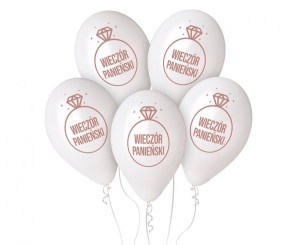 Balony Wieczór Panieński 5 sztuk 33 cm Premium Hel, Godan