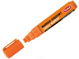 Marker kredowy pomarańczowy ścięty 8x5 mm Toma