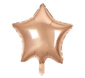 Balon foliowy Gwiazda różowo złota 44 cm, GoDan