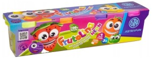 Masa plastyczna Frutolina Neonowa 4 kolory x 100g Pachnąca, Astra