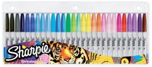 Markery permanentne Sharpie zestaw 28 kolorów 0,9 mm Fine