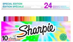 Markery permanentne Sharpie zestaw 24 kolorów 0,9 mm Fine