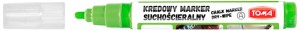 Marker kredowy zielony pastelowy 4,5 mm ścieralny na sucho Toma