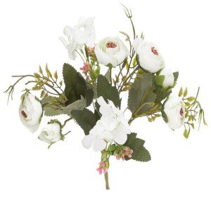 Bukiet kwiatów Kamelii kremowy 29 cm, DP Craft