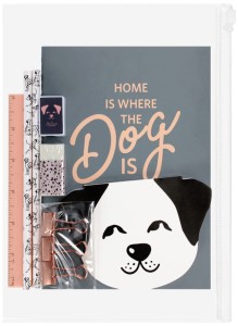 Zestaw szkolny notes + akcesoria Dog, Starpak