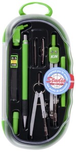 Cyrkiel szkolny zestaw 9 elementów w etui, Koh i Noor