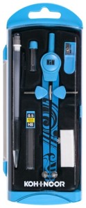 Cyrkiel szkolny zestaw 6 elementów w etui, Koh i Noor