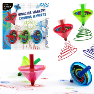 Flamastry wirujące bączki 3 kolory, Kidea