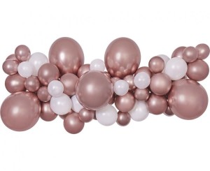 Girlanda balonowa Różowo złota 65 balonów + taśma DIY, GoDan