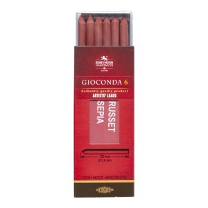 Grafity do ołówka automatycznego Kubuś 5,6 mm Sepia czerwona 6 pręcików, Koh i Noor