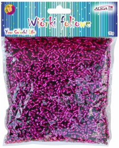 Wiórki foliowe fioletowe opakowanie 15g, Aliga