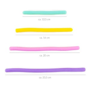 Sznurki elastyczne antystresowe 4 kolory mix, Trendhaus
