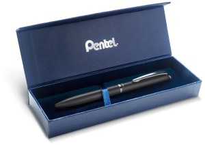 Pióro kulkowe Sterling EnerGel czarne 0,7 mm niebieski w etui BL2007, Pentel