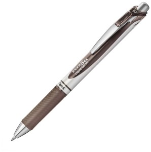 Długopis żelowy EnerGel Pentel 0,7 mm sepia automatyczny BL77