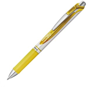 Długopis żelowy EnerGel Pentel 0,7 mm żółty automatyczny BL77