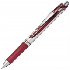 Długopis żelowy EnerGel Pentel 0,7 mm burgundowy automatyczny BL77