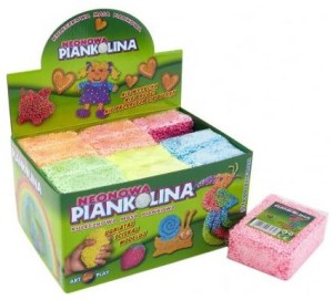 Piankolina 12 kostek 6 kolorów neonowa 3+, Art and Play