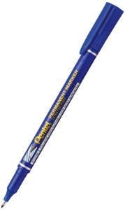 Marker permanentny Pentel niebieski 0,6 - 1 mm NF450