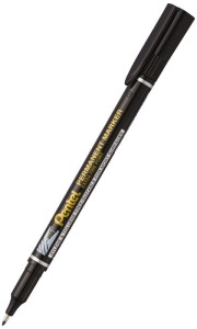 Marker permanentny Pentel czarny 0,6 - 1 mm NF450