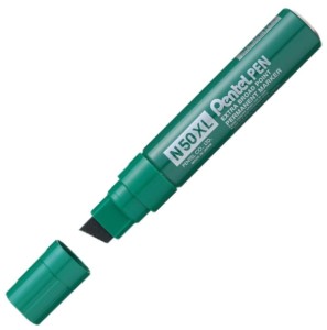 Marker permanentny Pentel zielony 17 mm ścięty N50XL
