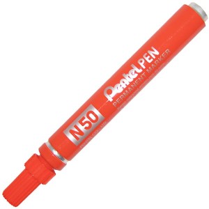 Marker permanentny Pentel pomarańczowy 1,5 mm N50 aluminiowa obudowa