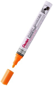 Marker olejowy Pentel pomarańczowy 4,5 mm MMP10 aluminiowa obudowa