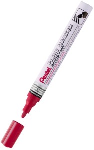 Marker olejowy Pentel czerwony 4,5 mm MMP10 aluminiowa obudowa