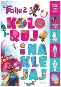 Książka Koloruje i naklejam Trolle 2 3+, Harpercollins