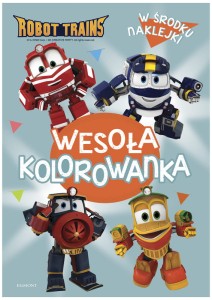 Kolorowanka z naklejkami Robot Trains, Egmont
