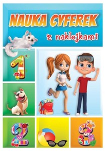 Książka Nauka cyferek z naklejkami, MD