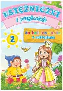 Kolorowanka z naklejkami Księżniczki i przyjaciele 2, MD