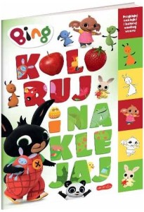 Kolorowanka z naklejkami Bing Książeczka dla malucha 3+, Harpercollins