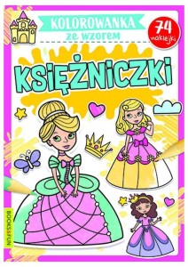 Kolorowanka z naklejkami ze wzorem Księżniczki, MSZ