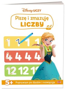 Książka Disney uczy Kraina Lodu Piszę i zmazuję liczby, Ameet