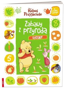 Książka z naklejkami Disney Kubuś i Przyjaciele Zabawy z przyrodą liczby 5+, Ameet
