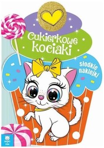 Kolorowanka z naklejkami Cukierkowe kociaki, Books And Fun