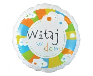 Balon foliowy Witaj w domu 36 cm, Godan