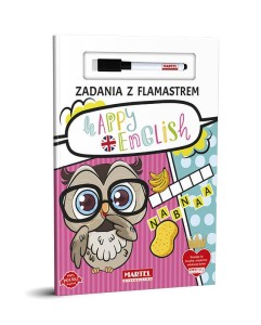 Książka Zadania z flamastrem Happy English, Martel